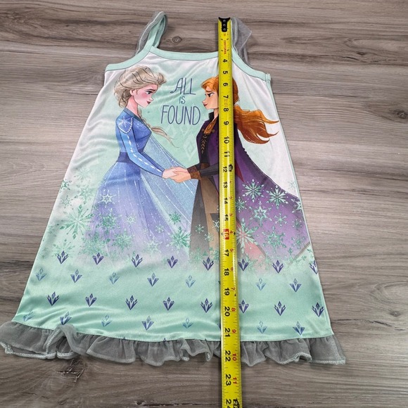Disney Frozen 2 Elsa Anna All Is Found Girls Nightgown Size XS Mint Green - Picture 3 of 10